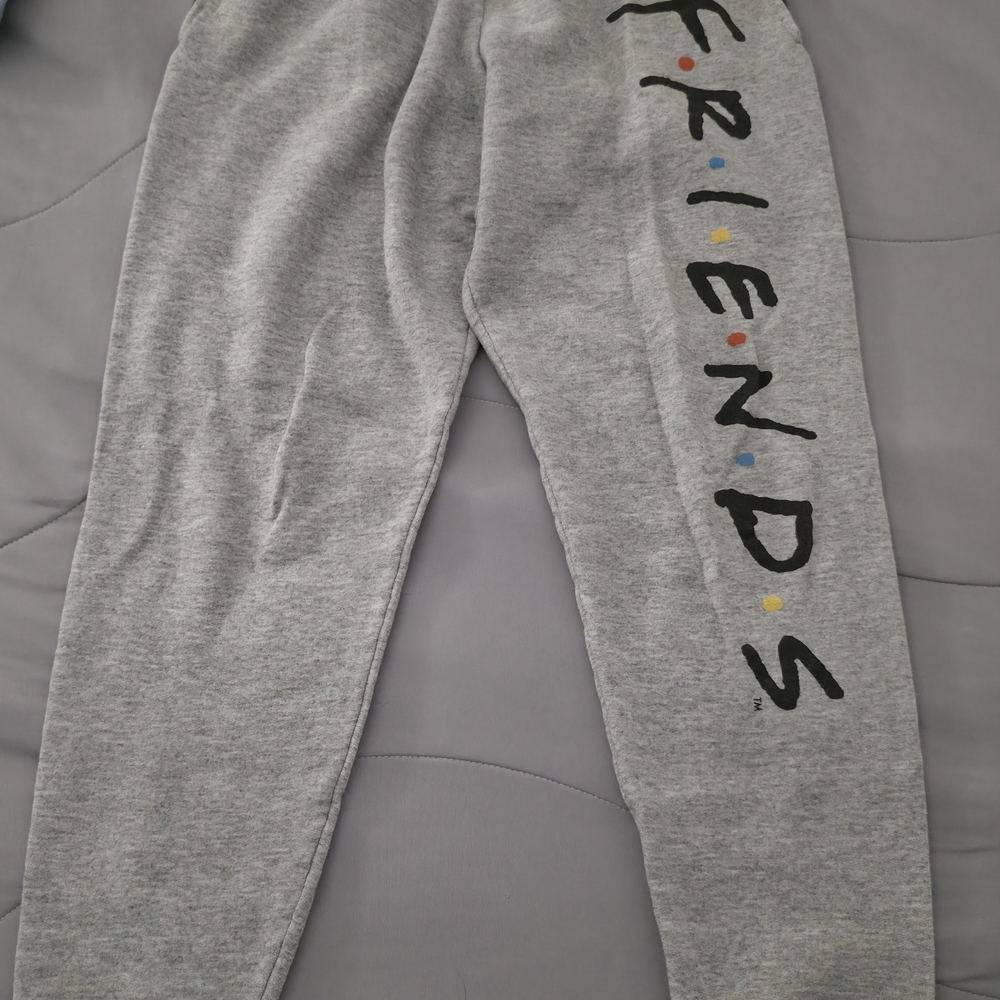 F.R.I.E.N.D.S Tv Show Unisex Grey Joggers with Logo